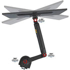 North Bayou H100 Single Monitor Full Motion Mount - 17"-30" - Black-VESA-compliant patterns 75x75mm or 100x100mm; While the whole VESA Plate of this product is 118*118mm, Pls pay special attention to the size of VESA Plate if your monitor is curved monitor or your VESA hole is inside a recession area