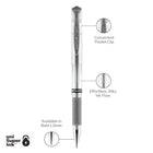 uni-ball Signo Gel Impact Pens - 1.0mm - Silver Metallic-1.0 mm gel pens have uni Super Ink that protects against water, fading and fraud
