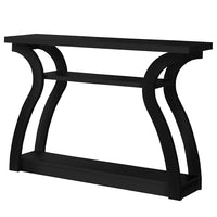 Monarch Specialties 2439 Accent Table - 47"L/Black Hall Console-32"H x 47.25"W x 11.5"D