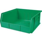 Kleton Stack & Hang Bin, 11" W x 5" H x 10-7/8" D, Green - 12 Pack-Capacity: 50 lbs.