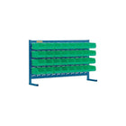 Kleton Louvered Rack & Bins Combinations, 32 Bins, 36" W x 8-1/4" D x 22" H (CF359)-Depth: 8-1/4"
