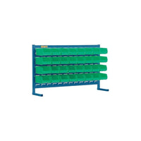 Kleton Louvered Rack & Bins Combinations, 32 Bins, 36" W x 8-1/4" D x 22" H (CF359)-Depth: 8-1/4"