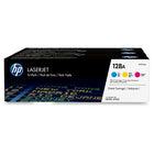 HP 128A (CF371AM) Cyan, Magenta & Yellow Original LaserJet Toner Cartridges, 3 Pack-Colour(s): Cyan, magenta, yellow