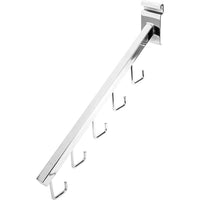 Wamaco 5-Hook Gridwall Waterfall, Black, 5 Pack-Display clothing and other hanging products