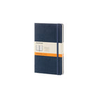 Moleskine Notebook, Ruled, Large, Sapphire Blue, Hard Cover-Large 5" x 8.25" Ruled