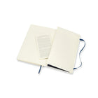 Moleskine Large Notebook – Ruled – 96 Sheets – Sapphire Blue – Soft Cover-Book Binding