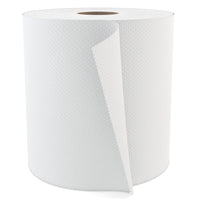 Cascades PRO Select High-Capacity Roll Paper Towel - 1-Ply - 800' - White - 6 Pack-Long-lasting roll, cost-wise solution

