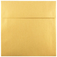 JAM Paper 6 x 6 Square Envelopes, Stardream Metallic Gold, 50 Pack (GCST510g)-Gold