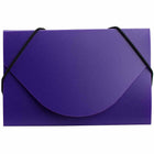 Jam PaperMD – Étui pour cartes professionnelles en plastique avec rabat arrondi, violet, paquet de 100-Violet
