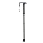 Drive Medical Adjustable Lightweight Folding Cane with Gel Hand Grip, Black-Black, Aluminum
