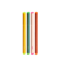 Poppin Chisel Tip Pen-Style Highlighters - Assorted Colours - 4 Pack-Includes a Sun, Sage, Blush and Clay Colored Highlighter