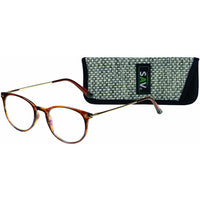 SAV Eyewear Tri-Focus Venice Blue Light Glasses - + 2.50 - Shiny Brown-3 powers in one pair of readers
