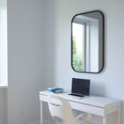 Umbra Hub Mirror Rectangle 24" x 36" - Black-5