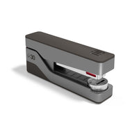 TRU RED Premium Half-Strip Desktop Stapler - 30-Sheet Capacity - Grey/Red-Desktop stapler delivers simple stapling performance that is perfect for occasional use