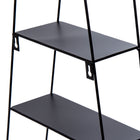 Truu Design Decorative Trapezoid Metal Wall Shelf, 18 x 11.5 inches, Black-Display: easy installation, simply hang it on any wall in your house using the keyhole hooks