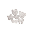 Chenille Kraft Paperboard Mask Assortment Set-Features mask designs like koala, cat, marauder, half and full butterfly and full face