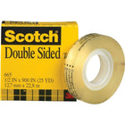 Scotch Double Coated Tape, 1/2" x 900", 1" Core-A no - mess alternative to glue for light - duty attaching and mounting tasks