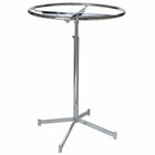 Eddie's 36" Round Clothing & Accessory Rack - Chrome-Round Clothing & Accessory Rack