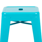 Flash Furniture 30" Bar Stool - Stackable - Teal - 4 Pack (4ET3132030TLR)-Space Saving Backless Design