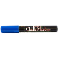 JAM Paper Marvy Uchida Liquid Chalk Markers Erasable Dustless - Broad Point - Blue-These versatile Chalk Markers can be used on any non-porous surface such as: Whiteboards, Lightboards, Chalkboards, Windows, Windshields, and more!