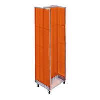 Azar Displays H-Unit Floor Display, 60" x 16", Orange (700431-ORG)-Orange plastic