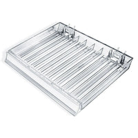Azar Displays 9 Compartment Nail Polish Tray with Flip Front, 12" x 9.5" , 2 Pack (225509)-Slatwall or pegboard counter displays, floor displays, wall displays