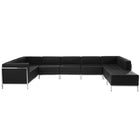Flash Furniture – Mobilier modulaire en U HERCULES Imagination, cuir noir, 7 modules (ZBIMAGUSECTSET4)-Cuir reconstitué noir