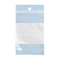 SPC Reclosable Poly Bag with Hang Hole - 2 Mil - 2 " x 3" - White Block - 1000 Pack-Reclosable bag