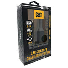 Cat 5.4amp Car Charger with USB Port and 6ft Braided Nylon USB-IF Certified USB-C Cord-Ultra-rugged reflective cabling