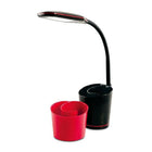 DAC MP-329 Dimmable LED Desk Lamp with Separable Swirl Organizer, Black-Deliver 380 lumens for general office spaces used for computer, reading and filing activities