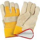Zenith Safety - Gants D'Ajusteur, T-Grand, Paume En Cuir Fleur De Vache, Doublure En Molleton De Mousse, paquet de 12-Matériau du poignet Caoutchouté