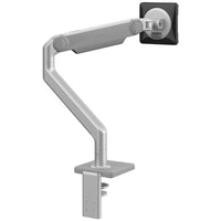 Humanscale M2.1 Monitor Arm - M21CMSBTB-With innovative features like its Compensator Mechanism and Self-Lubricating Precision Bearings, M2.1 allows users to effortlessly adjust their monitor(s) to their optimal ergonomic position while also providing top-to-bottom cable management