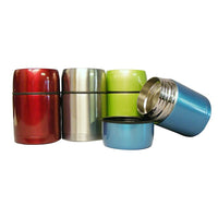 Geo Stainless Steel Vacuum Flasks, Red/Silver/Green/Blue, 4 Pack-Stainless steel vacuum flask