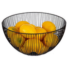 Truu Design Tall Kai Wire Fruit Bowl, 12 inches, Black-Measures 12" in diameter and 6" in height