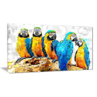 Designart Desgin Art Parrot Party Canvas Art Print, 40" x 20", (PT2491-40-20)-Print