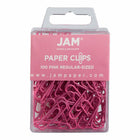 JAM Paper Colored Standard 1" Paper Clips - Pink - 2 Packs of 100-Color: Pink
