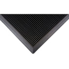 Zenith Safety Outdoor Entrance Mat, Rubber, Scraper Type, Textured Pattern, 3-5/6' x 2-1/3', Black-Colour: Black