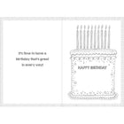 Millbrook Studios 5-3/8" x 7-3/4" Happy Birthday Greeting Cards and Envelopes, 18 Pack (06213)-Card shop quality greeting cards