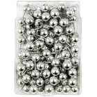 JAM Paper Push Pins, Silver Pushpins with Round Top, 2 Packs of 100, 200 Total (22432214a)-3