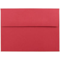 JAM Paper A7 Invitation Envelopes, 5.25 x 7.25 Brite Hue Red Recycled, 100 Pack (15945g)-Christmas red