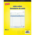 Staples Bilingual Sales Order Form - Duplicates - Carbonless - Staple Bound - 8" x 10" - 50 Forms-Ideal for tracking when products or services are ordered prior to delivery