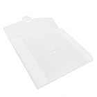 JAM Paper Plastic Portfolio with Tuck Flap Closure, 8.5 x 6.5 x 0.25, Clear Frost, 4 Pack (3788g)-Finish: Smooth