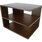 Victor Wood Corner Shelf Desk Organizer, Mocha Brown (B1120)-Three shelves create perfect places for books, papers and folders