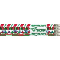 Crayon Musgrave Pencil Company Happy Holidays From Your Teacher, 144 Pack-Crayons ronds de qualité en bois No. 2