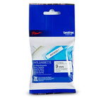 Brother Genuine MK221 Non-Laminated Tape for P-touch Label Makers - 9 mm wide x 8 m long - Black on White-Black on white non-laminated M Series 9 mm label tape 