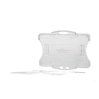 Durable Badge Holder - 3.63"W x 2.75"H - Polystyrene - Transparent - 10 Pack-Belt Clip