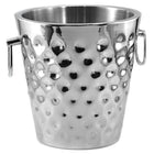 Tannex Cosmo Double Wall Champagne Bucket, 8.75"-Double wall stainless steel construction