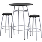 Flash Furniture Bar Height Table Set with Padded Stools-Bar Table and Stool Set