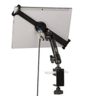 The Joy Factory LockDown Universal C-Clamp Carbon Fiber Mount with Key Lock for 7-10.1" Tablets-Carbon Fiber C-Clamp Mount