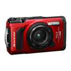 OM System Tough TG-7 Digital Camera - Red-Anti-Fog Lens Glass